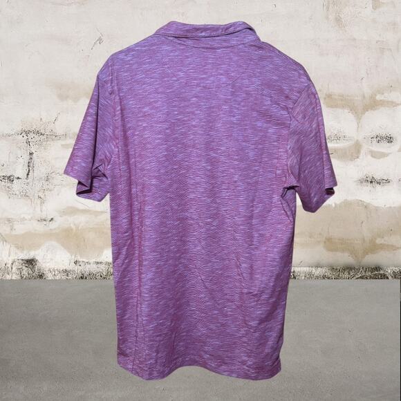 Perry Ellis Men's Short Sleeve Moisture Wicking Polo Shirt Red Size Medium - Picture 3 of 4